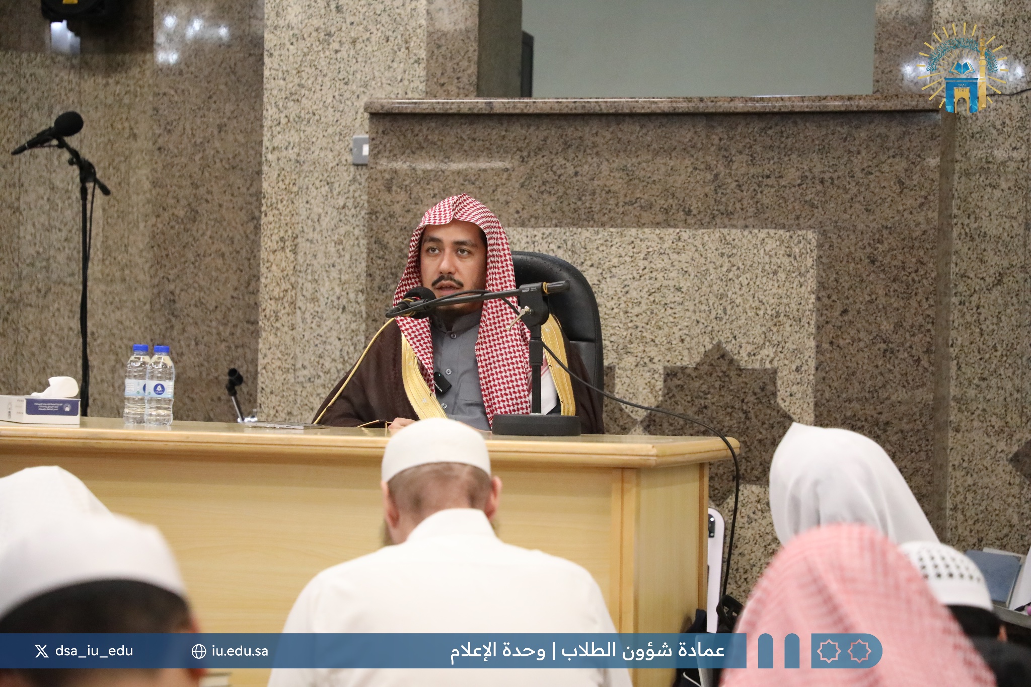 تنفيذ درس علمي بعنوان: "شرح مسائل الجاهلية". قدمه: أ.د. ماهر بن عبد الرحيم خوجة.